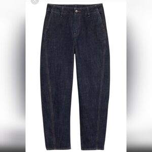 Barrel Leg Dark Wash "Dark Rinse" Jeans